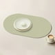 thumbnail image 1 of Aparatos de cocina, Accesorios de cocina, Utensilios de cocina, Utensilios de cocina, Mantel individual elíptico de piel sintética de color liso - Tapetes para café - Tapetes para mesa de cocina - Tap, 1 of 6