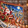 thumbnail image 2 of DIY Diamond Art Kits for Adults Christmas Decor，pearl Art Kits for Adults Christmas Ornaments，santa Claus Sleigh Reindeer Theme Diamond Art Kits for Christmas, 2 of 7