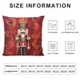 thumbnail image 5 of Shiartex Nutcracker Throw Pillow Cushion Covers Winter Holiday Home Decor 1 PC - Christmas Sofa Couch Bedroom Car Chair Pillow Case 18x18in, 5 of 5
