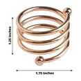 thumbnail image 3 of Efavormart Enticing Rose Gold Plated Aluminum Napkin Rings for Place Settings Wedding Receptions Dinner or Holiday Parties  - 4/pk, 3 of 9