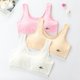 thumbnail image 2 of Teen Girls Vest Cotton Training Bra with Removable Pads Cartoon for Cat Fish Print Underwear Crop Top Striped Hem Bralet color, 2 of 4