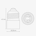 thumbnail image 5 of 10x Convertidores de casquillo - 10x Convertidores de casquillo E27 a E14 - Convertidores de casquillo E14 para bombillas LED halógenas JM, 5 of 5