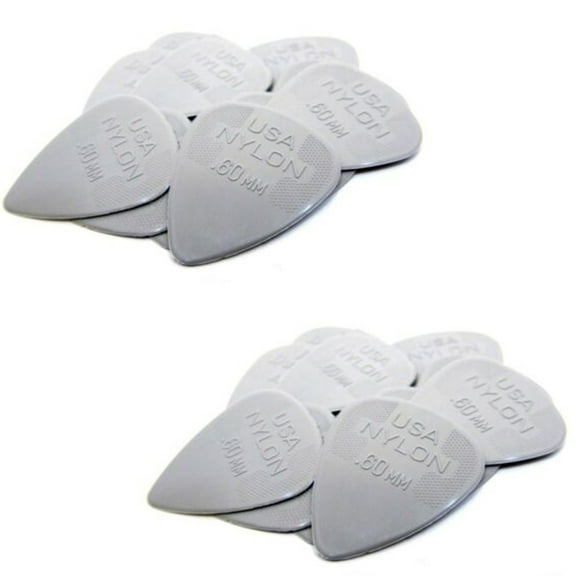 Dunlop Nylon Picks  .60mm  light 24 Pack Guitar Picks  44P.60  Free Ship