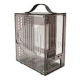 thumbnail image 1 of Mini Portable ITX Computer Case, Full Transparent DIY Desktop Case 2.5 Inch SSDs Compact Mini ITX Case with Handle, 1 Cooling Fan for 170x170mm Motherboard, 1 of 7