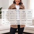 thumbnail image 4 of Winter Clearance Winter Coats for Women Solid Winter Faux Coats Long Sleeve Hoddede Pockets Fleece Jacket Casual Trendy Outerwear Coat Long Sleeve Outwear Clearance, 4 of 9