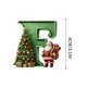 thumbnail image 1 of Adorno navideño personalizado con letras para árbol de Navidad - Colgante acrílico de 8 cm con diseño de gorro de Papá Noel | Decoración navideña DIY para el hogar, el árbol y regalos | Juego de 1, 1 of 5