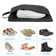 thumbnail image 4 of Uxcell Shoe Bags for Travel, Portable Shoe Bag with Zipper for Travel, Black 2 Pack, 4 of 5