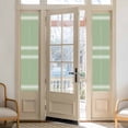 thumbnail image 2 of Sage Green Window Privacy Film, Farmhouse Sage Green White Striped Static Cling UV Sun Blocking Heat Control Window Tint Day and Night, Non-Adhesive One Way Windows Privacy Cover 17.7''x78.7'', 2 of 7