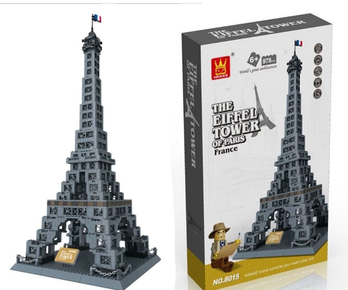 Wange 5217 The Eiffel Tower of Paris France Building Block Set 976pcs
