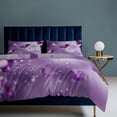 thumbnail image 2 of Purple Diamonds Quilt Cover Set Fashionable Printed Bedding Covers with Pillowcase Home Textiles, King (90"x102"), 2 of 5