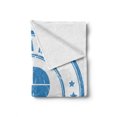 thumbnail image 2 of Gender Reveal Soft Flannel Fleece Blanket, Old Fashioned Style Its a Boy Words with Grunge Effects and Carriage Print, Cozy Plush for Indoor and Outdoor Use, 70" x 90", Violet Blue, by Ambesonne, 2 of 6