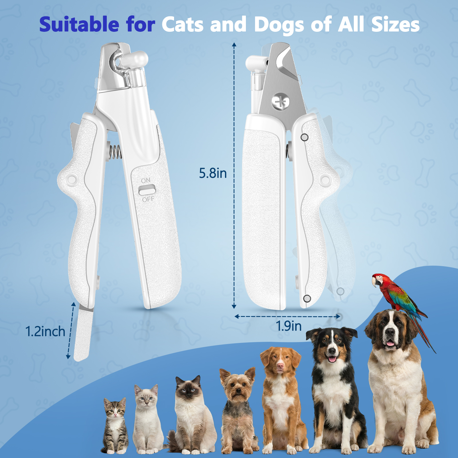 BEBANG Dog Nail Clipper with LED Light and Nail File photo 7