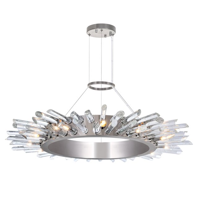 Cwi Lighting Lustre 12 Lumières avec Finition Nickel Poli