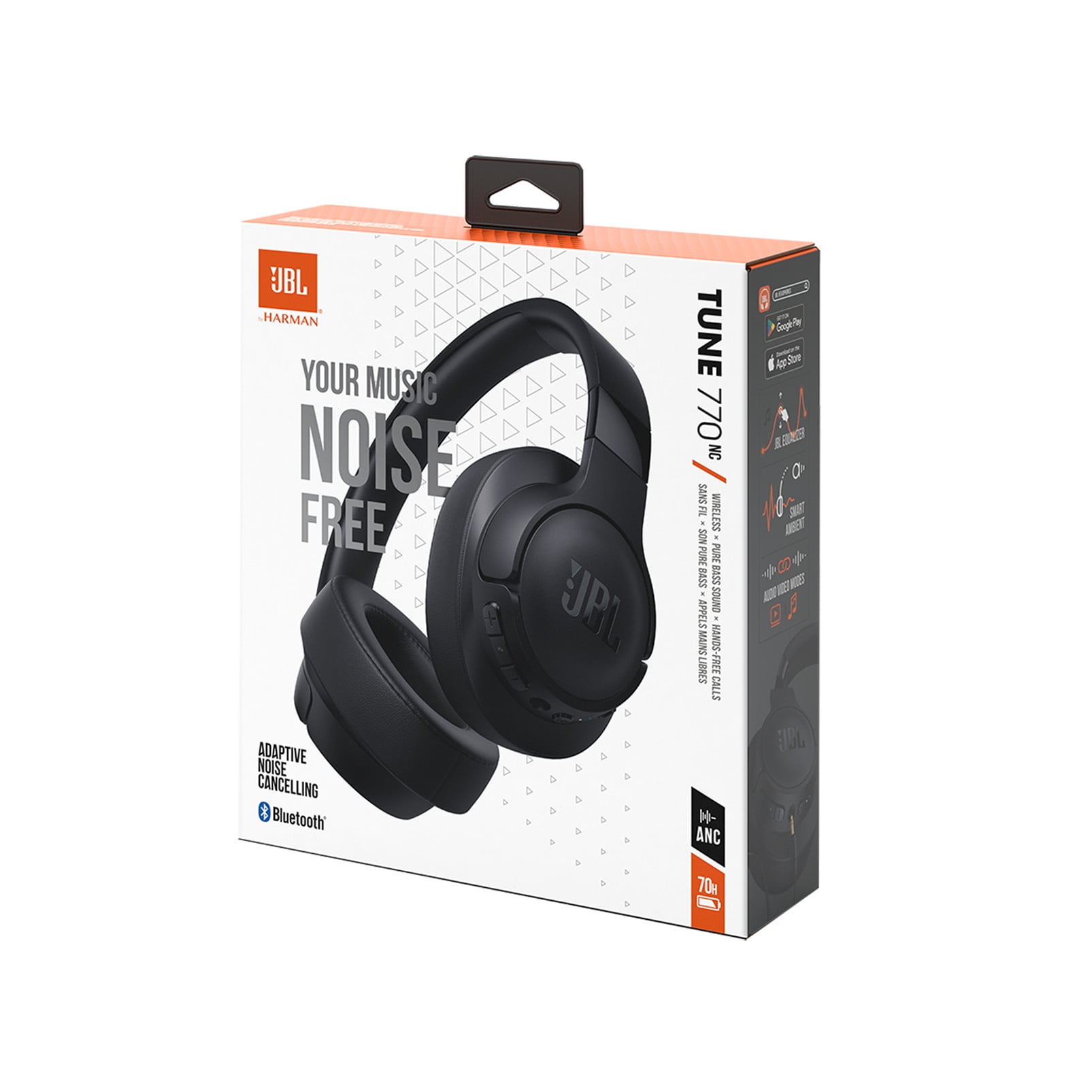 JBL Tune 770NC Bluetooth Wireless Over-Ear Headphones with JBL Tune 770NC Bluetooth Wireless Over-Ear Headphones with