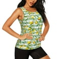 thumbnail image 2 of Bixox Women's Lemon Printed Sleeveless Fitness Workout Running Quick-Dry Tank Top, 2 of 7