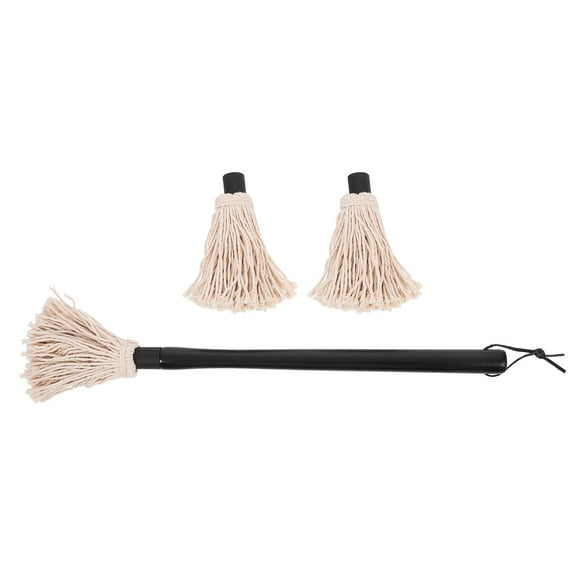 WHAMVOX 1 Set Grill Basting Mop BBQ Mop Sauce Basting Mop Roasting Oil Brush with Wooden Handle