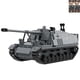 thumbnail image 1 of Juguete militar de la Segunda Guerra Mundial, Nashorn Sd.Kfz.164, destructor de tanques, bloques de construcción, tanque, modelo de guerra del ejército con 2 figuras, regalo de soldados, 1 of 3