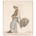 thumbnail image 2 of Abraham-Louis-Rodolphe Ducros 20x22 Gold Ornate Framed and Double Matted Museum Art Print Titled - Son of Captain Erie with Violin (1778), 2 of 4