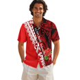thumbnail image 3 of KUIFORTI His and Hers Matching Outfits Lightweight Polynesian Tribal Hibiscus Couple Matching Outfits with Soft Fabric Men’s Hawaiian Shirt Fashionable Quick-dry Gifts for Couples, 3 of 7