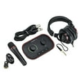 thumbnail image 2 of Focusrite Vocaster One Studio Essential Podcasting Kit with Microphone Boom Stand Package, 2 of 9