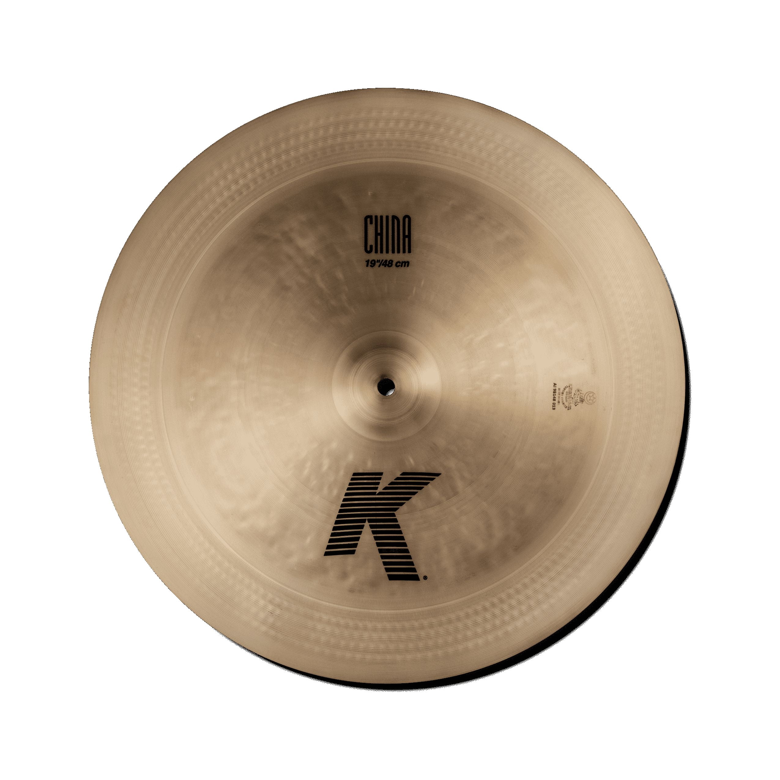 ZILDJIAN K0885 19" K CHINA DRUMSET CAST BRONZE CYMBAL W/ LOW PITCH & PROFILE NEW