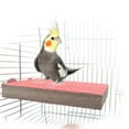 thumbnail image 1 of E-Trad Pet Bird Parrot Cage Stand Platform Wood Paw Grinding Clean, 1 of 5