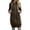 Brown, variant on Women's Winter Coats Long Sleeve Casual Tops Fashion Solid Cardigan Hooded Mid Length Jackets Coat Pink 5XL