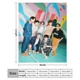 thumbnail image 2 of Kpop BTS Super Soft Throw Blanket Ultra Soft Flannel Blankets Home Furnishing Blanket Sofa Blanket 50"X40", 2 of 7