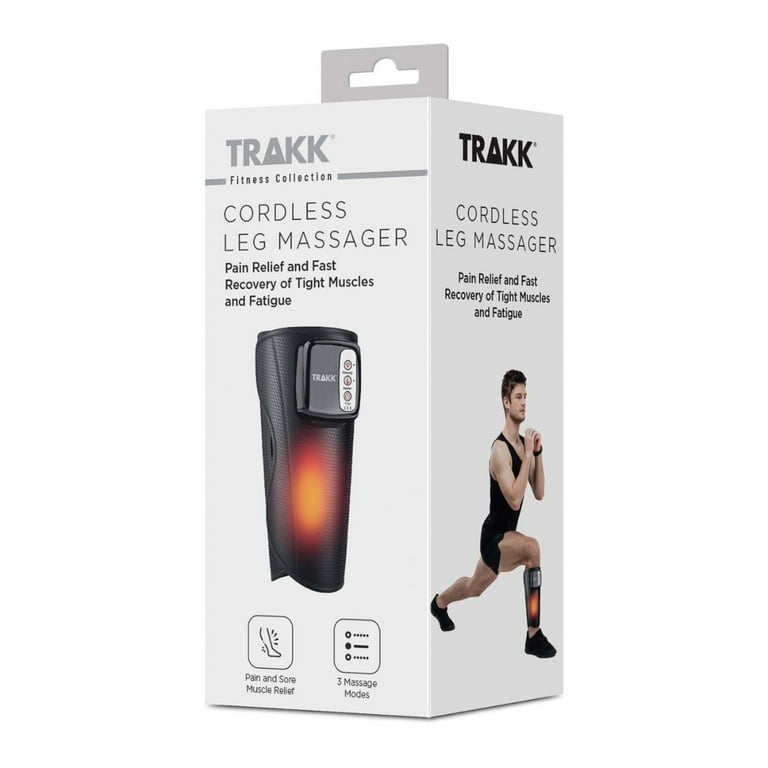 TRAKK Cordless Adjustable Vibration Heat Leg Calf Massager - Pain,  Rechargeable, Circulation