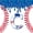 White Blue Red C, variant on jejeloiu Baseball Cream Print Monogram D Twin Comforter Sets For Kids,Watercolor Drip Initial Print Bedding Set,Reversible,2-Piece