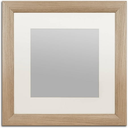- Trademark Fine Art Heavy-Duty 16x16 Birch Wood Picture Frame with 11x11 White Mat