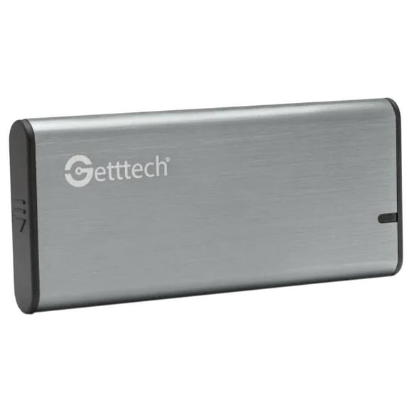 Gabinete de Disco Duro GETTTECH GCEM23101, 2.5 , USB, Color Plata.