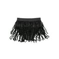thumbnail image 3 of iEFiEL Kids Girls Shiny Sequins Tassels Briefs Bottoms Dance Performance Competition Underwear Black 10, 3 of 5