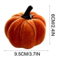 thumbnail image 2 of Orangide Pumpkin Decoration Velvet Fabric Simulated Pumpkin Ornament for Fall Thanksgiving Table Centerpiece Shelf Display, 2 of 7