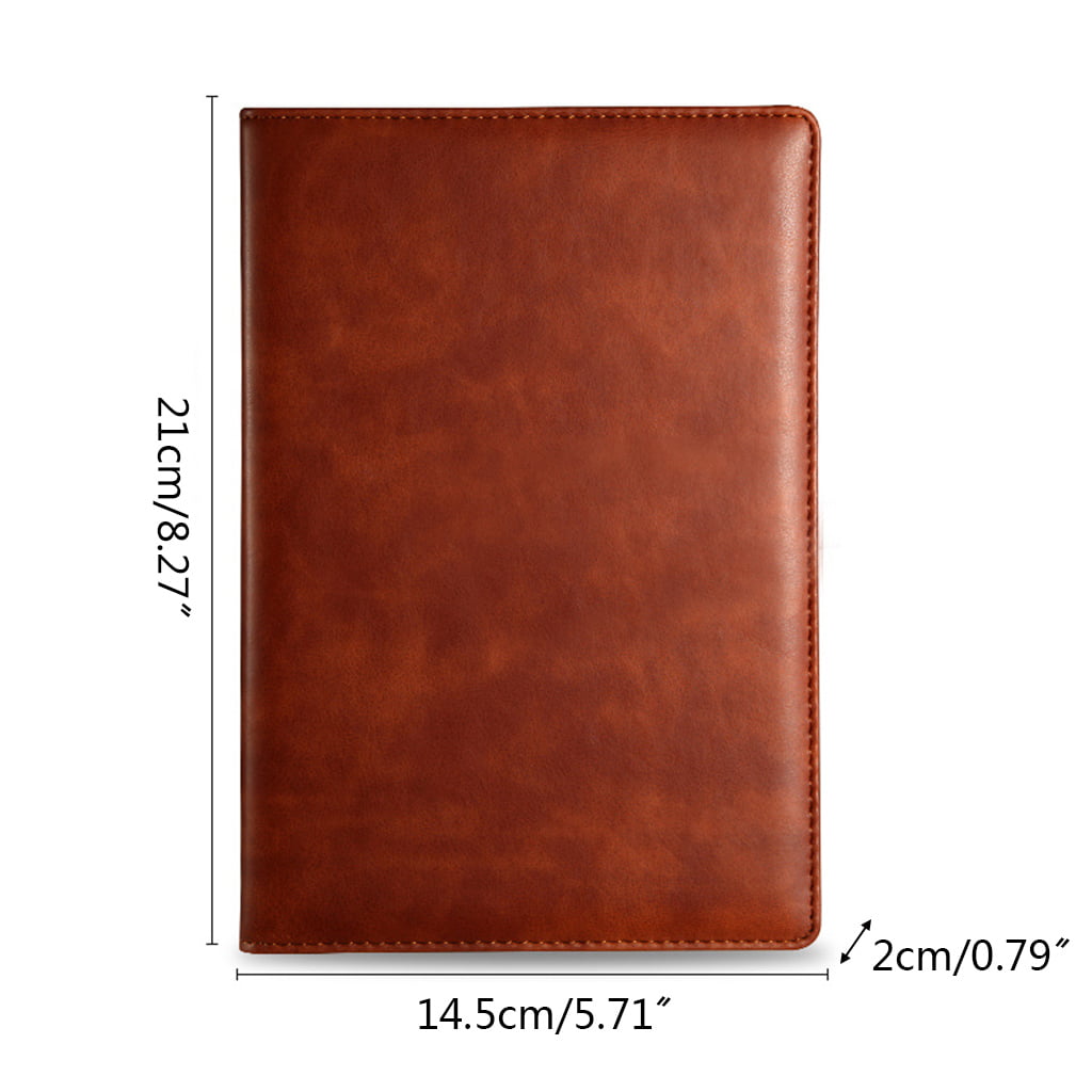 A5 PU Leather Vintage Journal Notebook Lined Paper Diary Planner Office School 