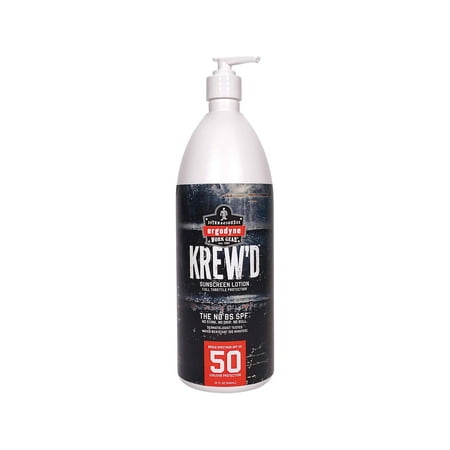 Ergodyne Spf 50 Sunscreen Lotion Single 32Oz Bottle