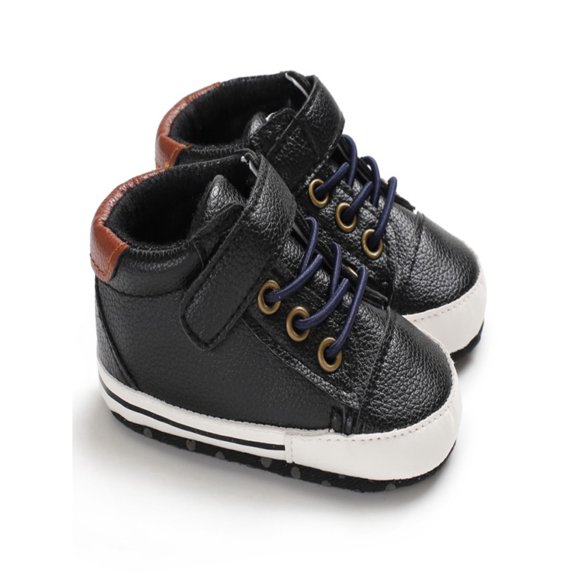 Baby Boys PU Anti-Slip Shoes Casual Sneakers Toddler Soft Soled First Walkers