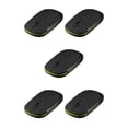 thumbnail image 1 of Wisewang 2 .4GHz Wireless Mouse Smooth Hand Feeling Slim USB Receiver Changeable 1600DPI Optical Gaming Mouse Black 5Set, 1 of 6