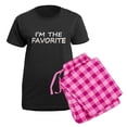 thumbnail image 5 of CafePress - I'm The Favorite Pajamas - Women's Short Sleeve Print T-Shirt and Pants Dark Cotton Pajama Set, 5 of 7