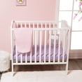 thumbnail image 3 of Everyday Kids 2 Pack Portable Crib Sheets - Pink/Purple, 3 of 12