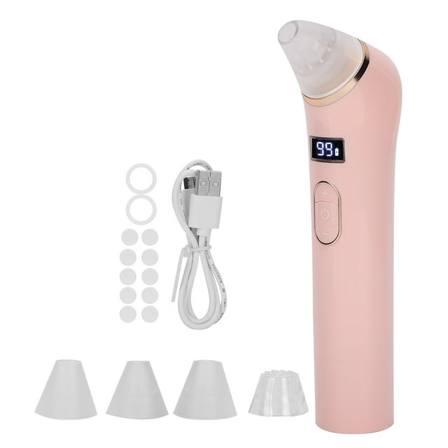 Máquina de eliminación de puntos negros, limpiador de poros portátil, limpieza profunda, limpiador facial eléctrico, rosa