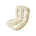 thumbnail image 2 of Desk Chair Cushion,Office Chair Cushion Seat,Plush Cushion with Back Support Lounger Cushion with Fixing Band,32X18 in （White）, 2 of 6