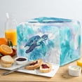thumbnail image 4 of HELLHERO Watercolor Turtle Print 2 Slice Toaster Cover, Dustproof Bread Machine Protector with Drawstring, Waterproof Small Kitchen Appliances Cover (11.4"x7.8"x7.4"), 4 of 8