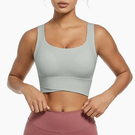 pstuiky Bras for Women Plus Size  Women s Non Steel Ring Sexy Gathering Yoga Beauty Integrated Fixed Chest Pad Fitness Sports Bra Nursing Bra Underwear Clearance
