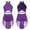 Purple, variant on iiniim Girl's Lyrical Dance Dress Ballet Gymnastics Skirted Leotard Latin Jazz Modern Dancwear A Green 14