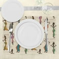 thumbnail image 3 of Ambesonne Afro Place Mats Set of 4, Vintage Loval Traditional, Standard Size, Multicolor, 3 of 6