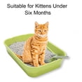 thumbnail image 2 of GreenJoy Kitty  Cat Litter Box Starter Kit - Small Pan Without Lid, Mat, Scoop and Bowl for Kitten, 2 of 6