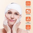 thumbnail image 3 of 4PCS Bande de Cheveux Réutilisable Bande de Maquillage Réglable Bande de Serviette Extensible pour les Femmes Soins du Visage Spa, 3 of 4