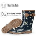 thumbnail image 3 of Alpine Swiss Izzy Womens Waterproof Tall Rain Boots Non-Slip Rubber Mid Calf Garden Shoes, 3 of 7