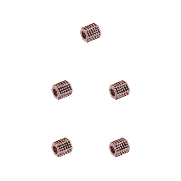 Qarigey Cuentas de cobre Hexágono Accesorio Unisex Adultos Joyas Ornamentales para doméstico Artesanía Negro Hao Oro rosa Type2 NO2 Qarigey CBP277149